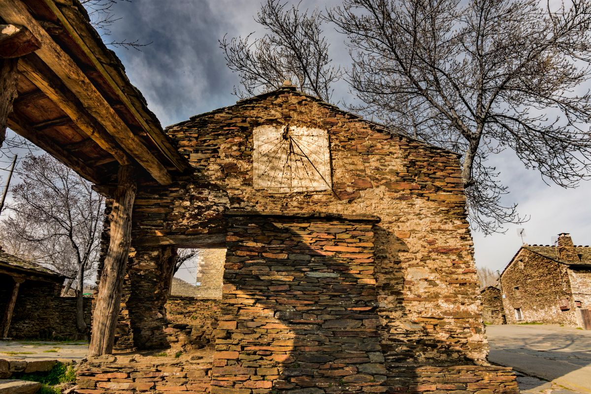 The ruin of a stone building