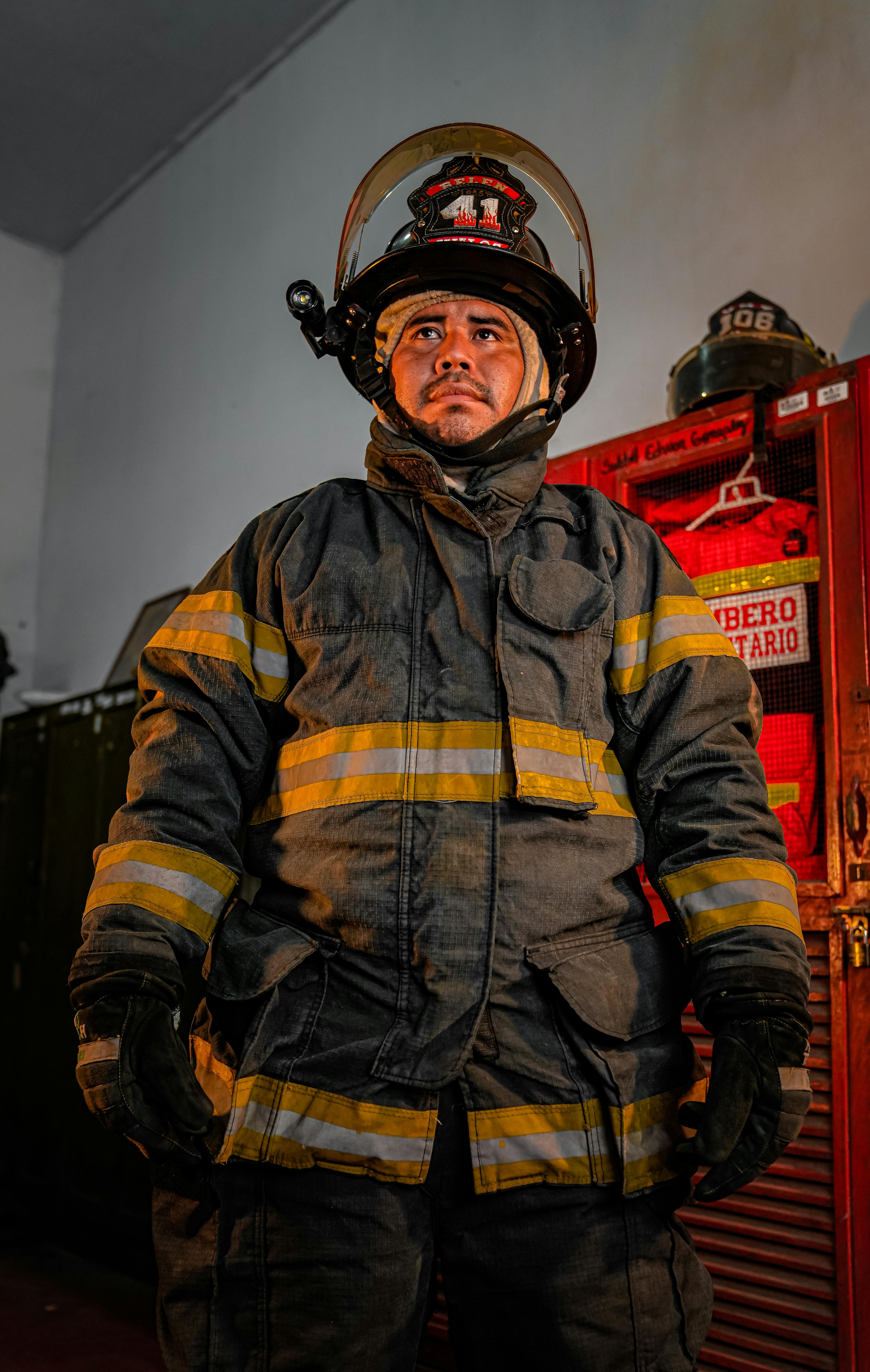 portrait of firefighter