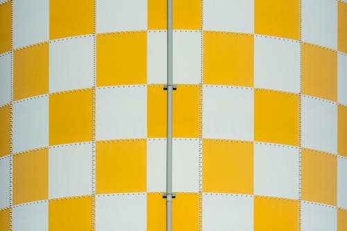 Foto d'estoc gratuïta de blanc i groc, estampat, geomètric