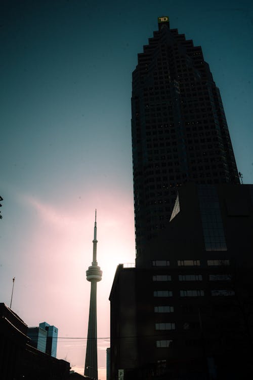 Fotobanka s bezplatnými fotkami na tému budovy, cestovať, CN Tower