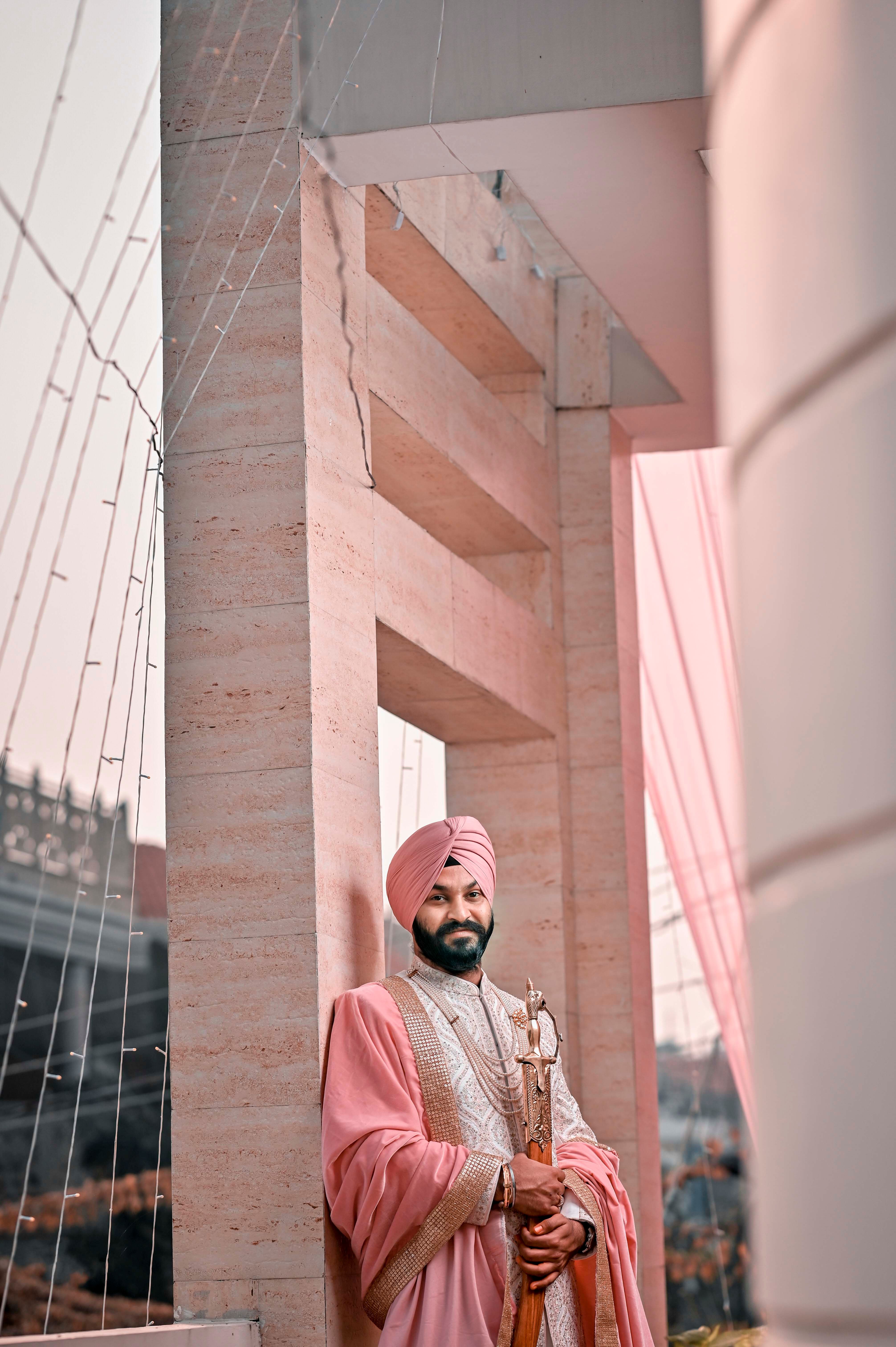 Man Wearing Turban in a Temple · Free Stock Photo