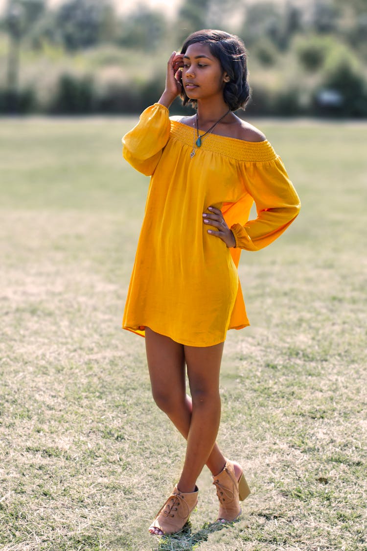 Woman In Yellow Dress