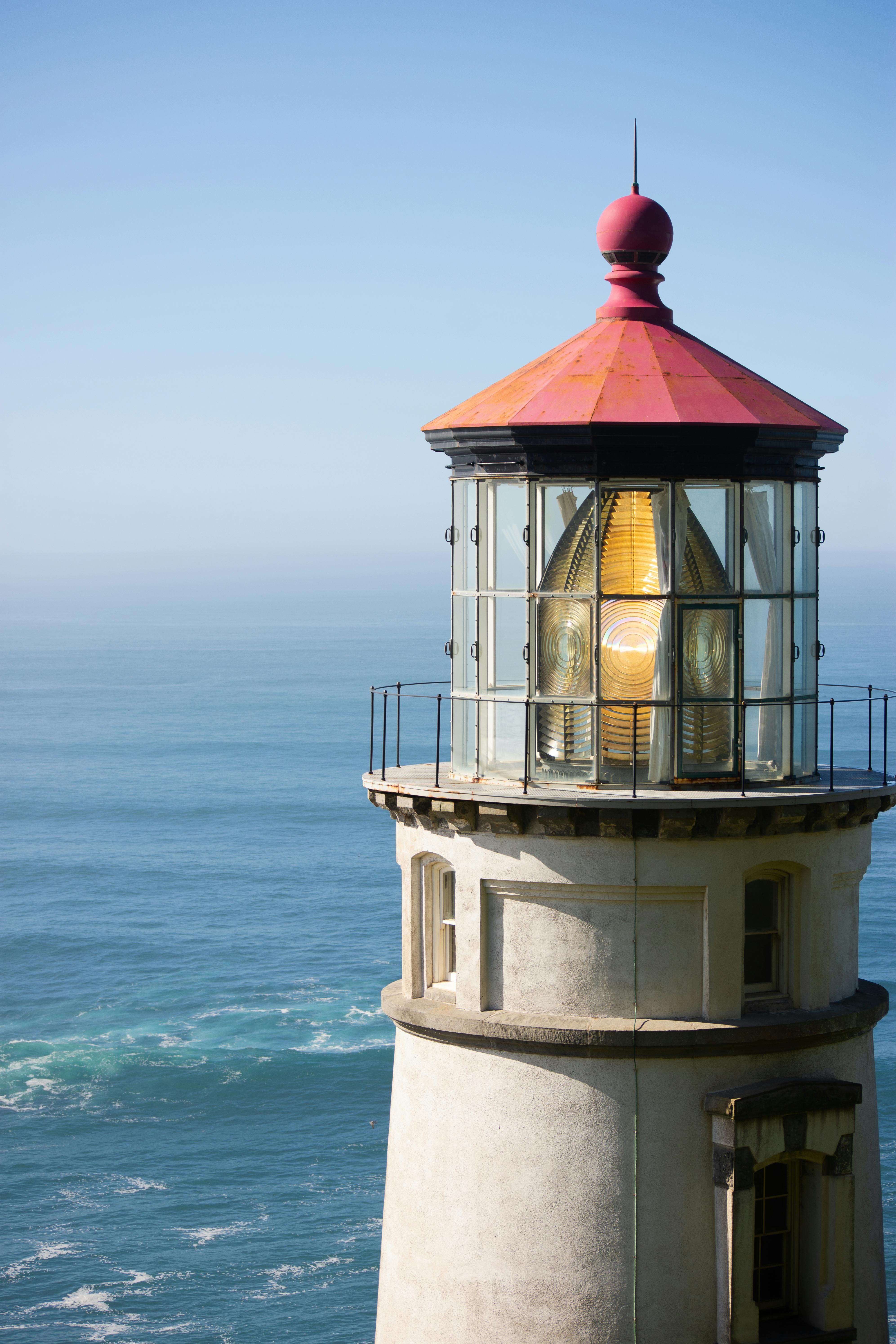 heceta head lighthouse in oregon usa