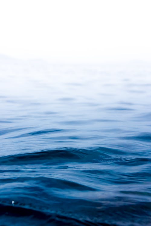 Blue, Wavy Sea Water
