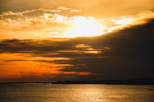 Gratis stockfoto met gele lucht, kustlijn, natuur