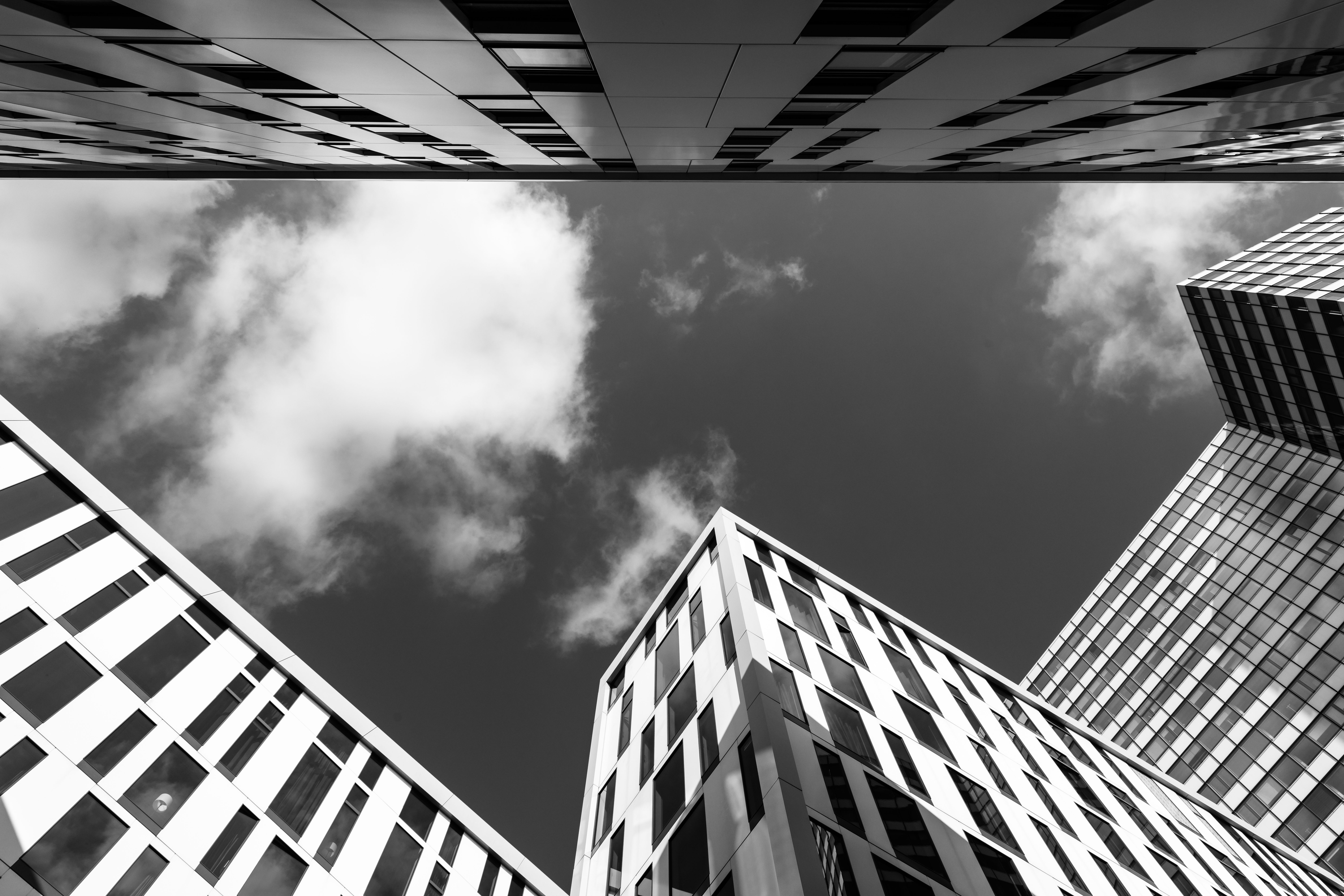 Black and White Photography of Buildings · Free Stock Photo