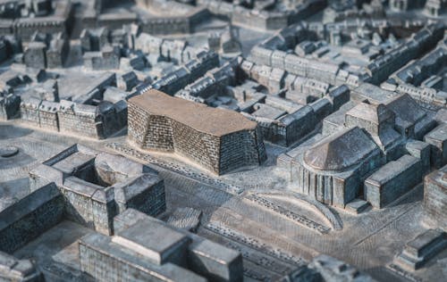 Dark Model of Buildings in Freiburg, Germany