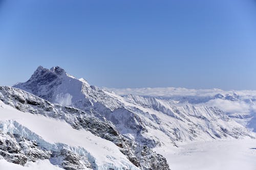 Základová fotografie zdarma na téma horské vrcholy, jungfraujoch, sněhová hora