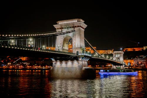 Δωρεάν στοκ φωτογραφιών με szechenyi αλυσίδα γέφυρα, αστικός, Βουδαπέστη