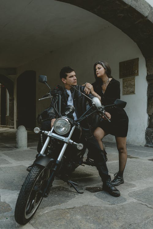 Couple with Motorbike