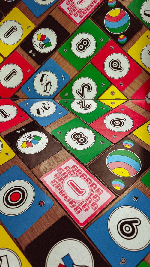 Free uno cards reflection Stock Photo