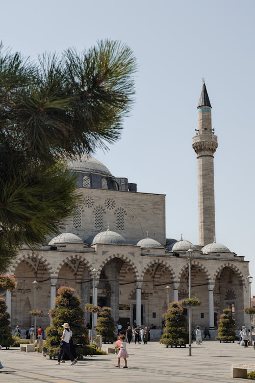 Foto profissional grátis de arquitetura otomana, árvores, céu limpo