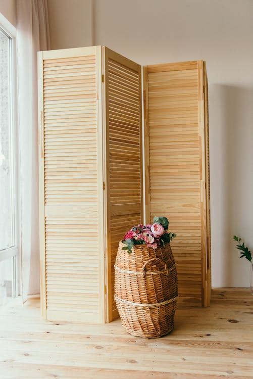 Brown Wooden 3-panel Room Divider · Free Stock Photo Brown Wooden 3-Panel Room Divider · Free Stock Photo
