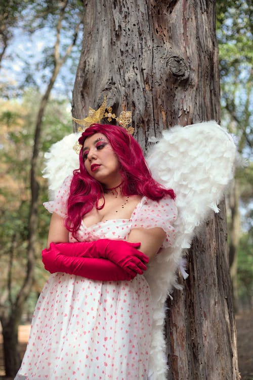 Foto profissional grátis de anjo, árvore, asas