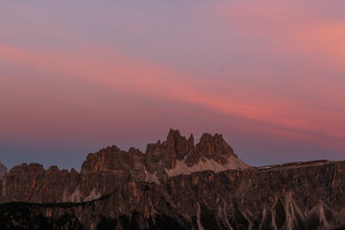 Sunset over the Dolomites