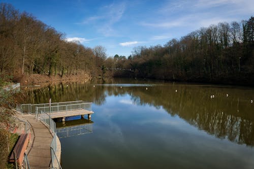 The jetty at the swimming lake