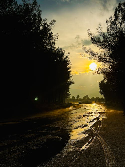 açık yol, akşam Güneşi, antalya içeren Ücretsiz stok fotoğraf