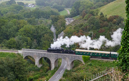 Crossing the viaduct