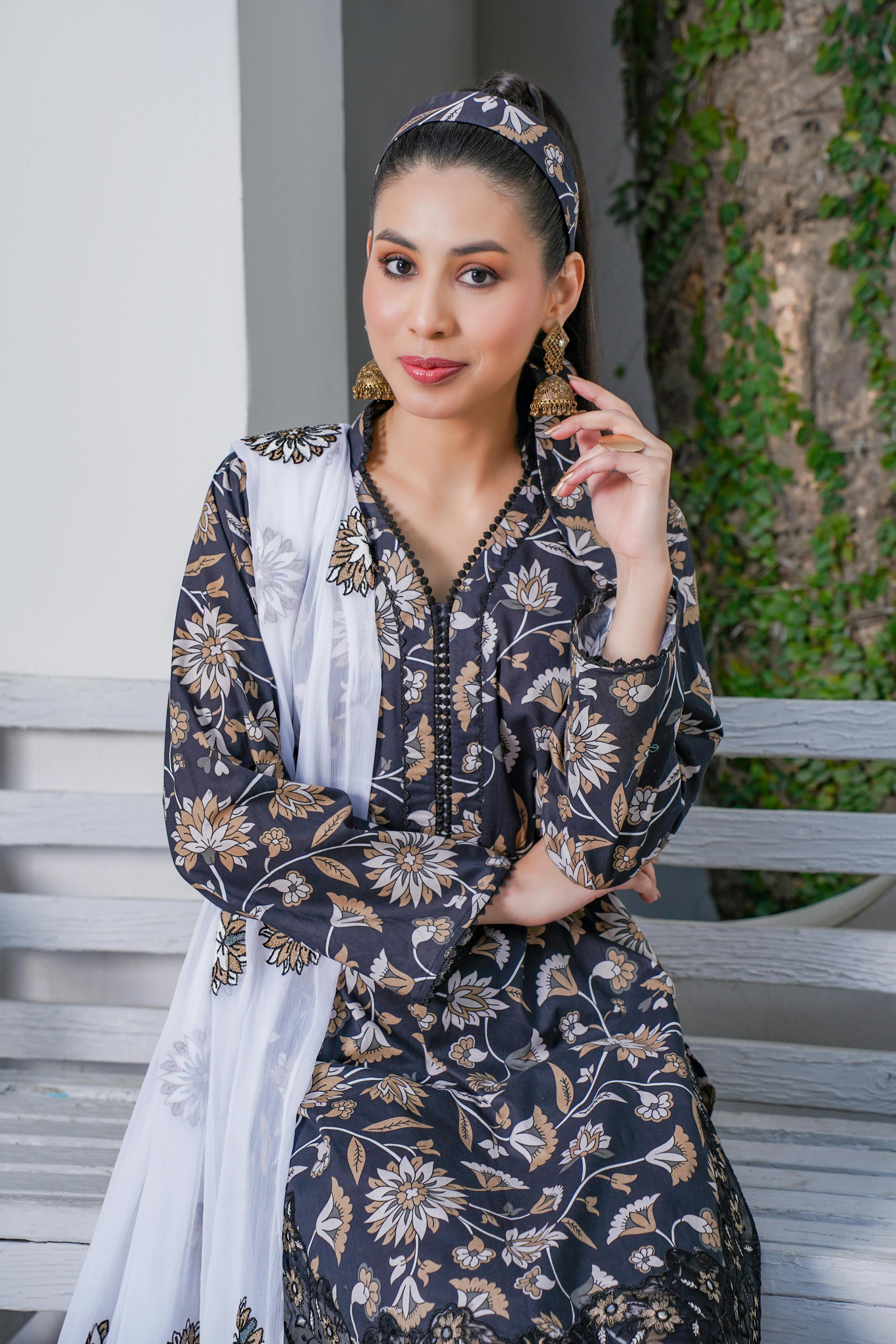 portrait of woman in traditional clothing