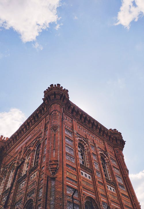 A tall building with a clock on it