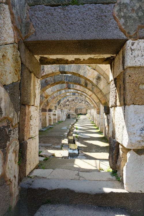 The arches of the ancient city of athens
