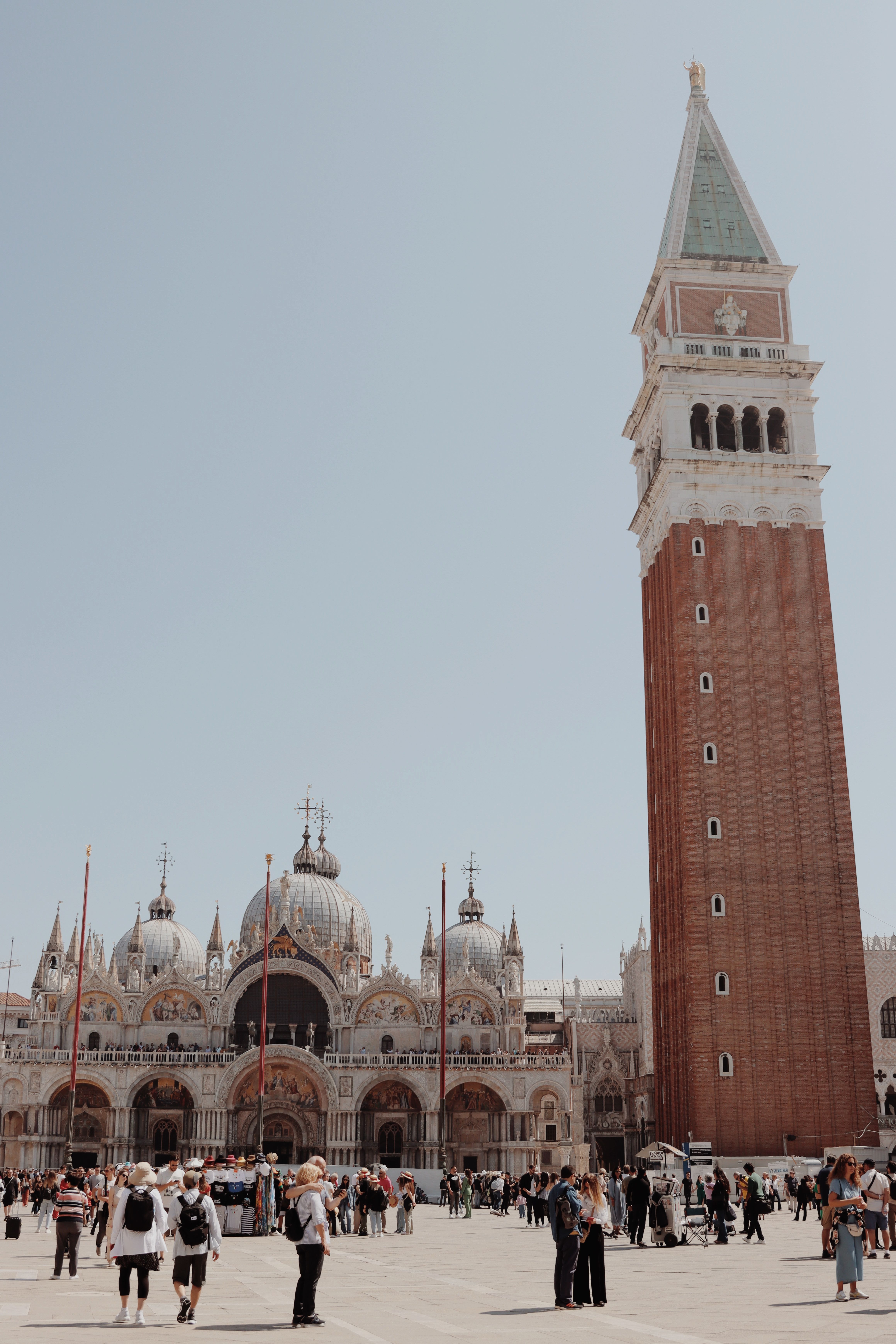 St. Mark’s Square with basilica and campanile in Venice.