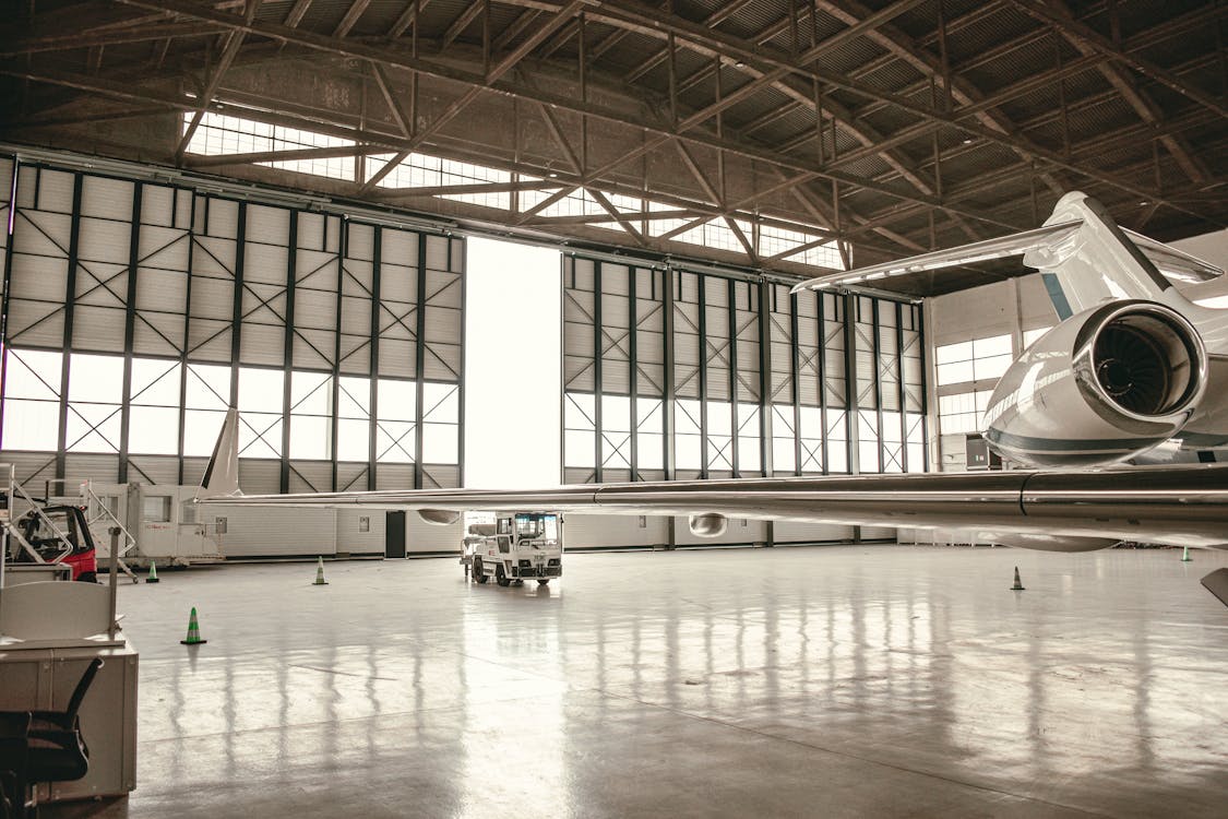 Jet in Hangar