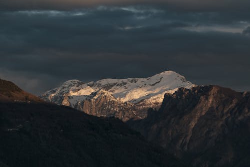 Imagine de stoc gratuită din apus, frig, munți