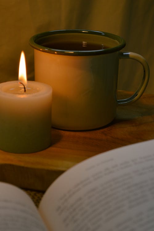 Free stock photo of black tea, book, book reading