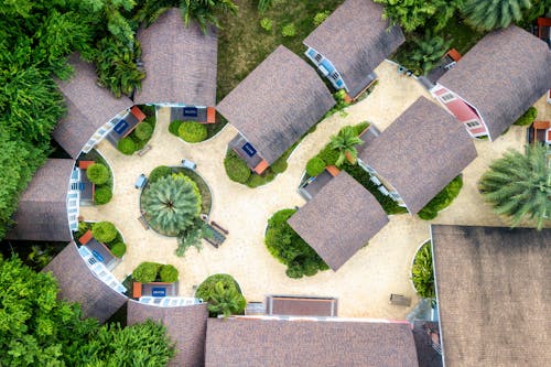 Pemandangan Atas Rumah Kecil