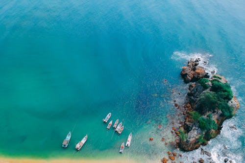 Aerial Shot Of Sea