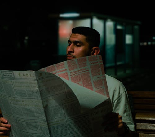 newspaper reader