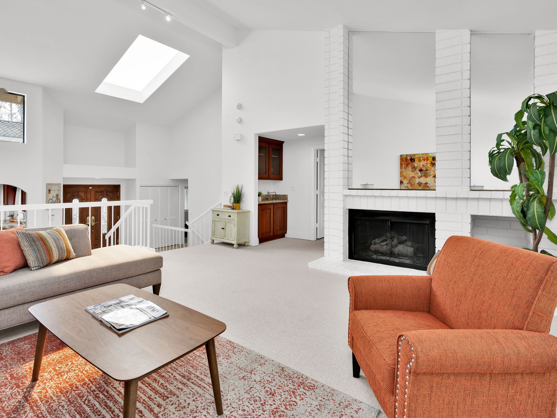 House Painting in Earlsfield — dust sheets down and the room fully protected