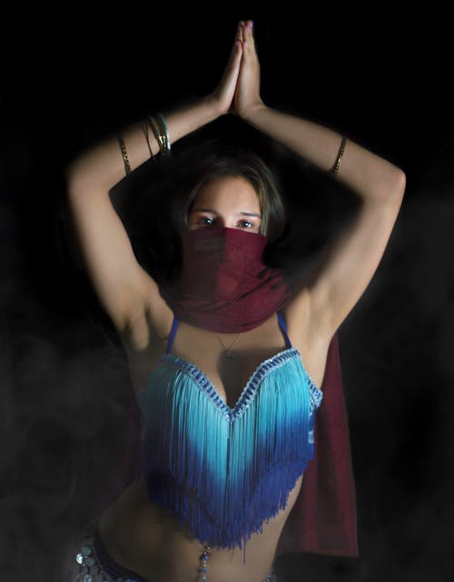 Portrait of Dancer in Top and Scarf