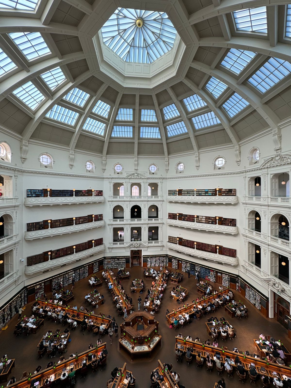 State Library Victoa Balconies Inside the State Library of Victoria in Melbourne Australia ...