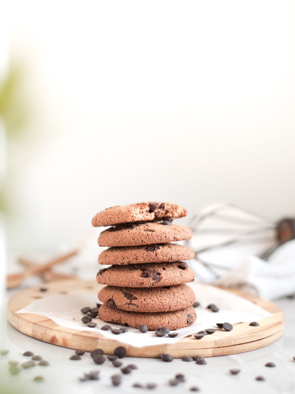 Stack of Chocolate Chip Cookies · Free Stock Photo
