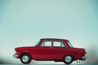 Red Metal Die-Cast Toy