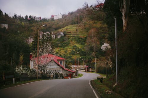 Gratis stockfoto met berg, heuvel, huizen