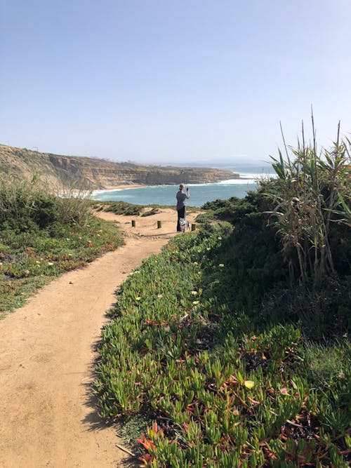 Foto profissional grátis de abismo, areia, beira-mar