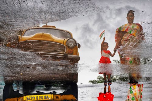 インドの女の子, インド人女性, タクシーの無料の写真素材