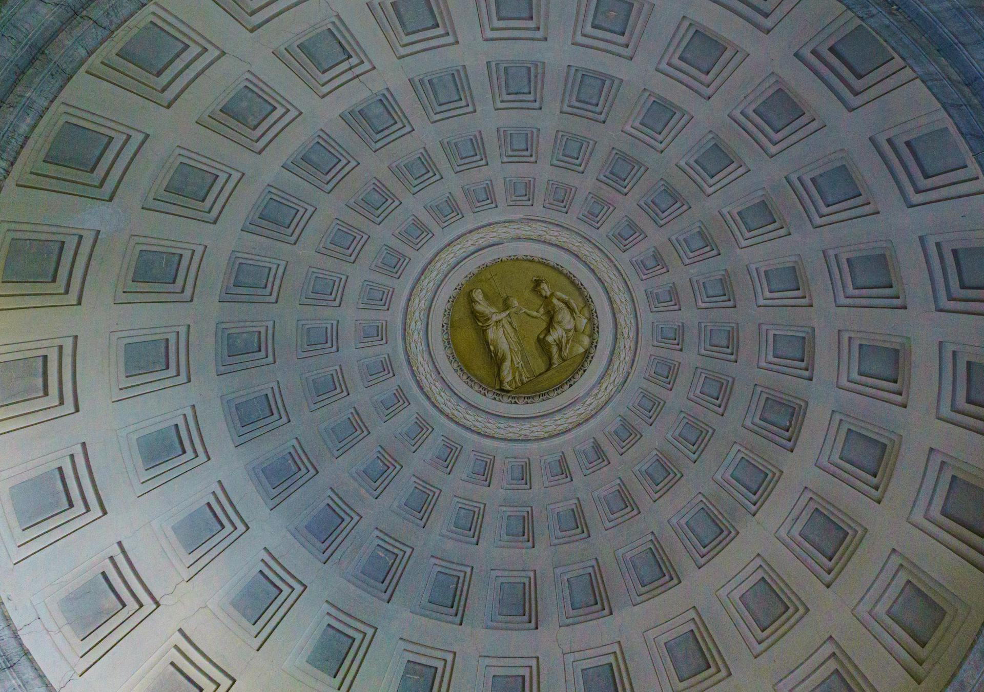 Bas-relief on the Dome Vault of the Vatican Museum