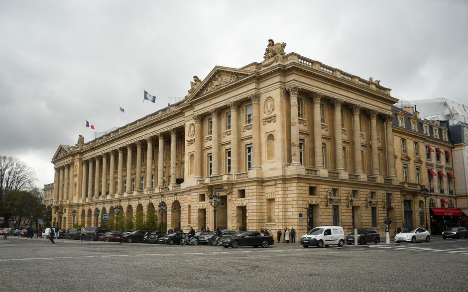 Architecture néoclassique d'un palace parisien