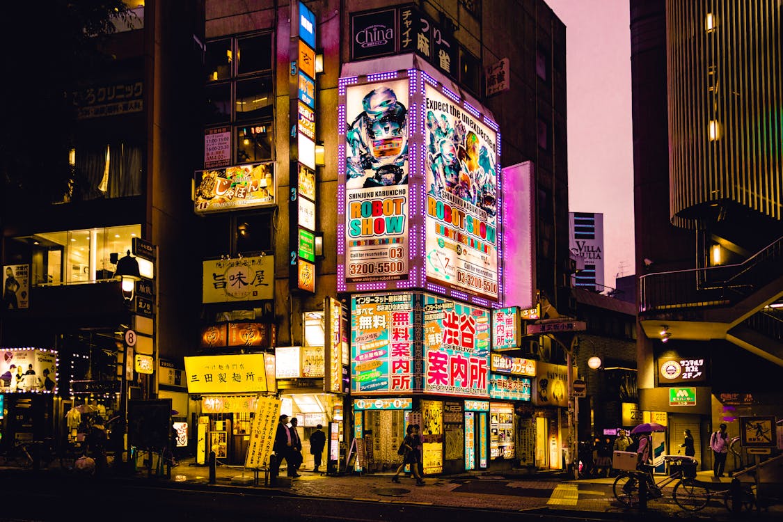 Low Angle Photo of Lighted Signage