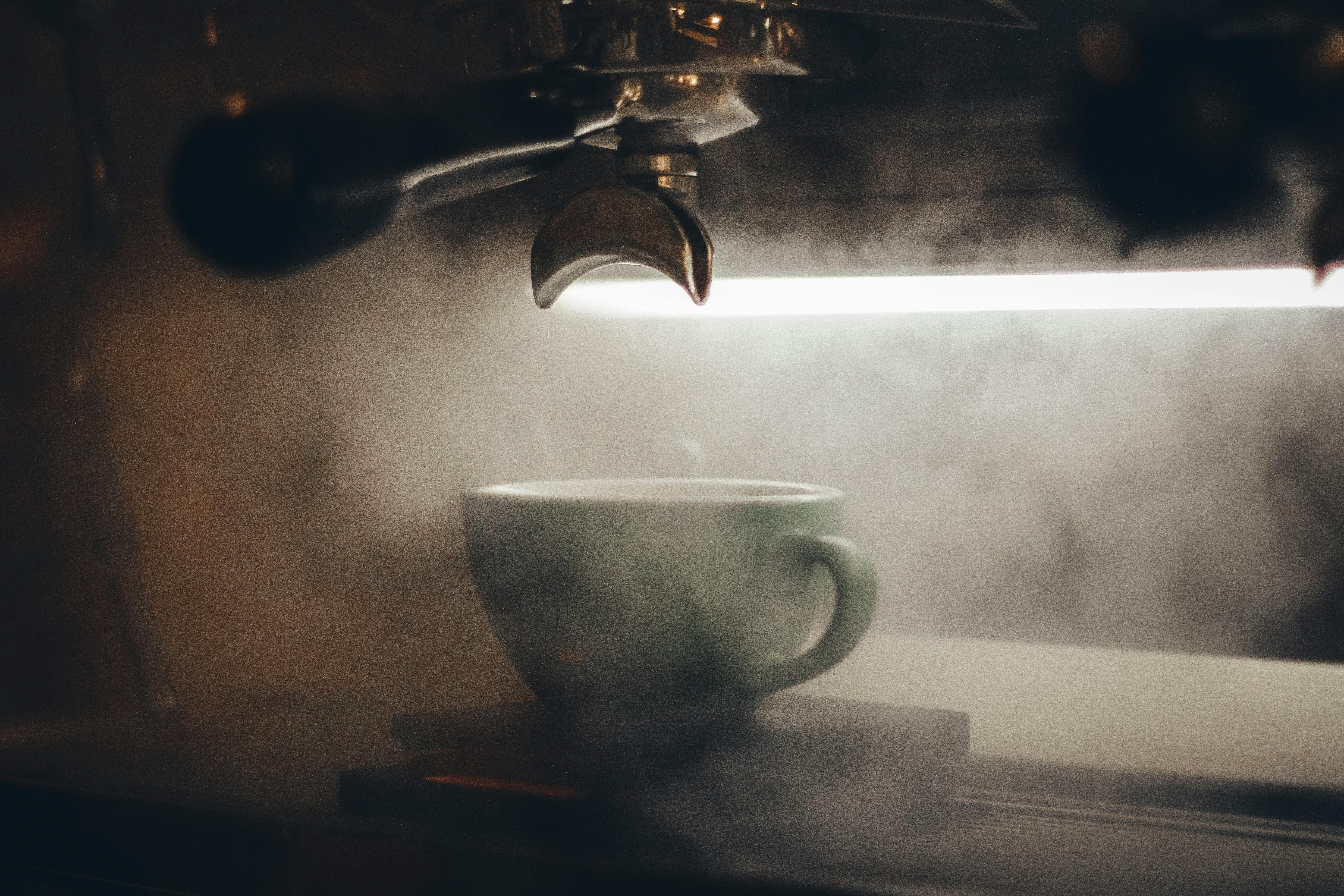 cup on espresso maker