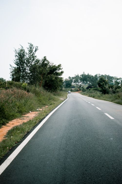 Free Explore a serene rural road in Magadi, KA, India amidst lush greenery. Stock Photo