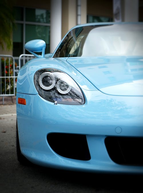 Free stock photo of blue, car