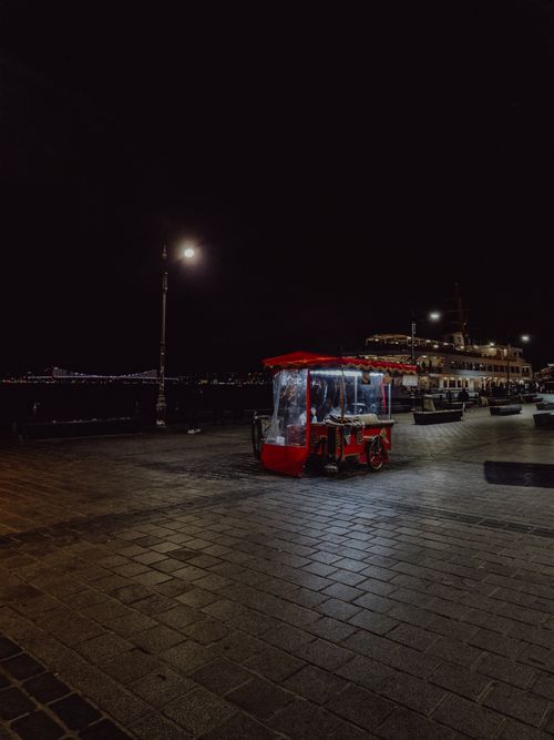 Free stock photo of chestnut, dusk, eminonu Stock Photo
