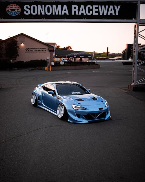 Tuned Toyota GT86 Car at Sonoma Raceway in USA
