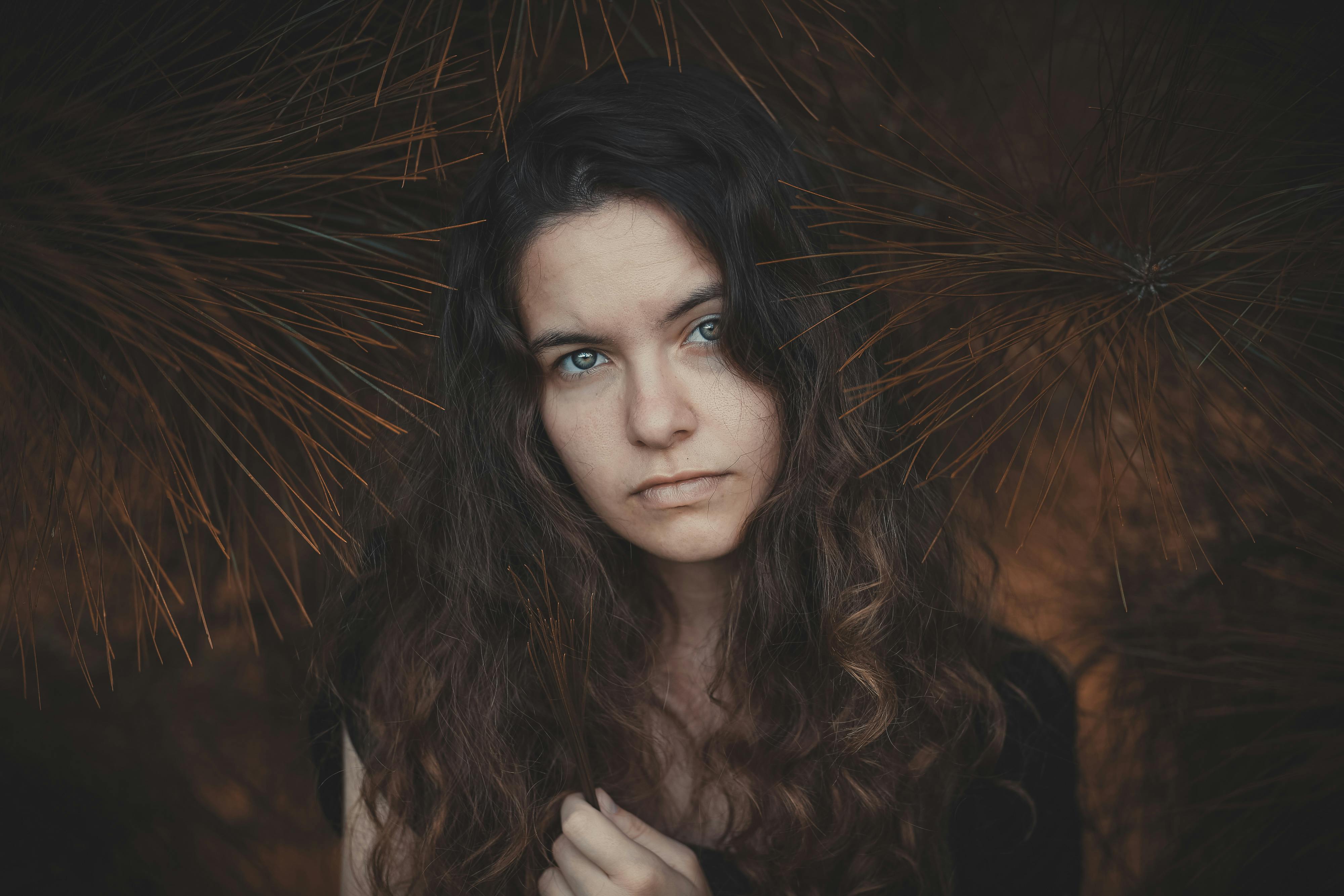 Portrait Photo of Woman in Black Top Posing · Free Stock Photo