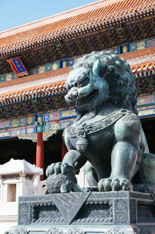 Dragon Statue in Forbidden City in Beijing